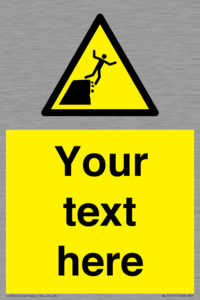 Custom Warning unstable cliff edge